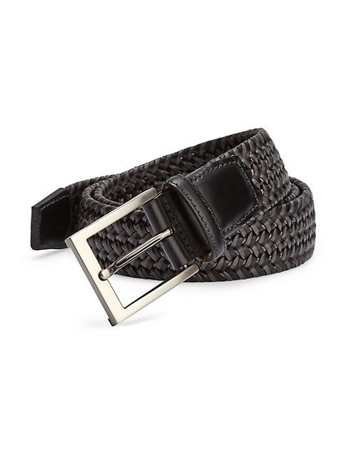 Saks Fifth Avenue Collection - Braided Leather Blend Belt