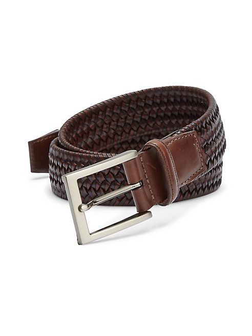 Saks Fifth Avenue Collection - Braided Leather Blend Belt