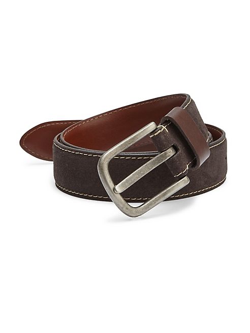 Saks Fifth Avenue Collection - Contrast Stitched Leather Belt