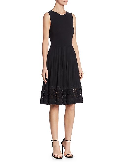 Oscar de la Renta - Sleeveless Wool Dress