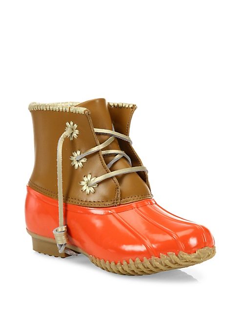 Jack Rogers - Chloe Classic Whipstitch Leather & Rubber Boots