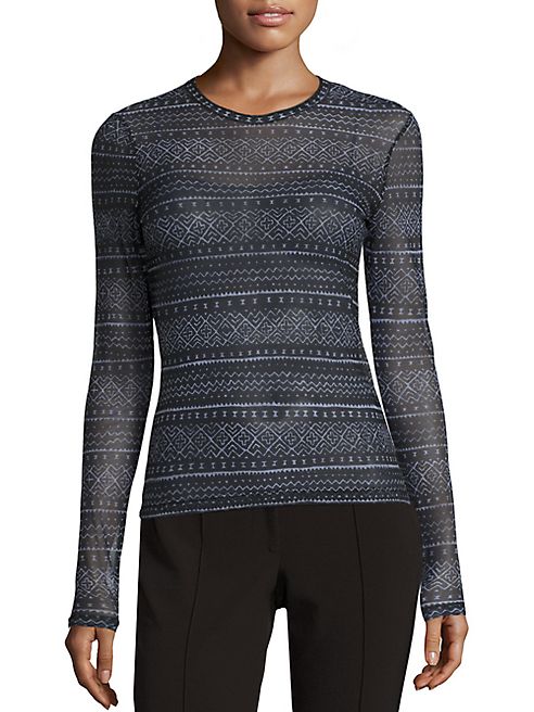 Yigal Azrouel - Printed Long Sleeve Top