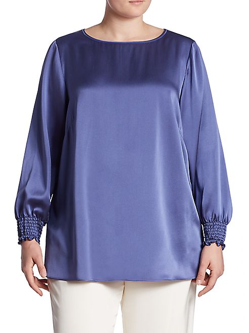 Lafayette 148 New York, Plus Size - Marisole Silk Blouse