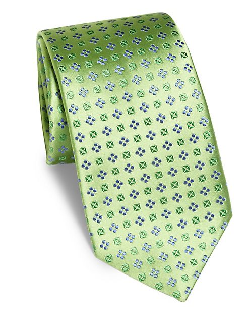 Charvet - Floral Small Pattern Silk Tie