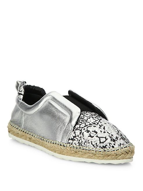 Pierre Hardy - Sliderdrille Metallic Leather Espadrille Sneakers