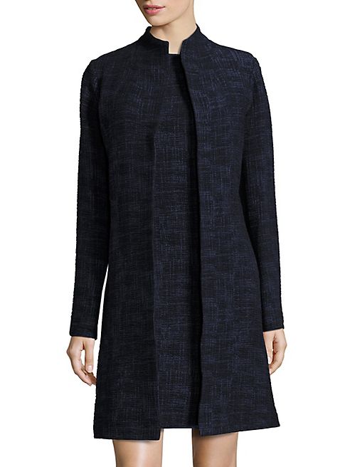 Eileen Fisher - Crosshatch Open-Front Jacket