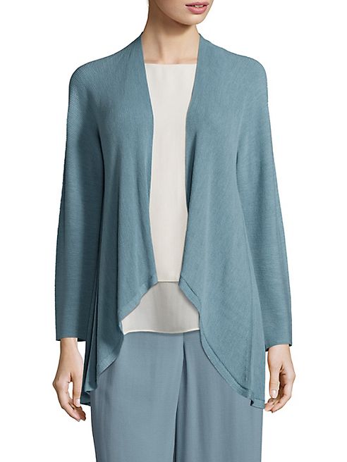 Eileen Fisher - Draped Virgin Wool Cardigan