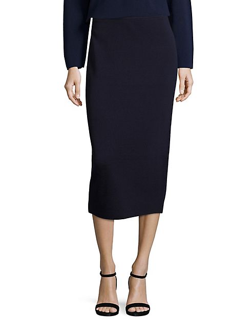 Eileen Fisher - Silk & Organic Cotton Interlock Pencil Skirt