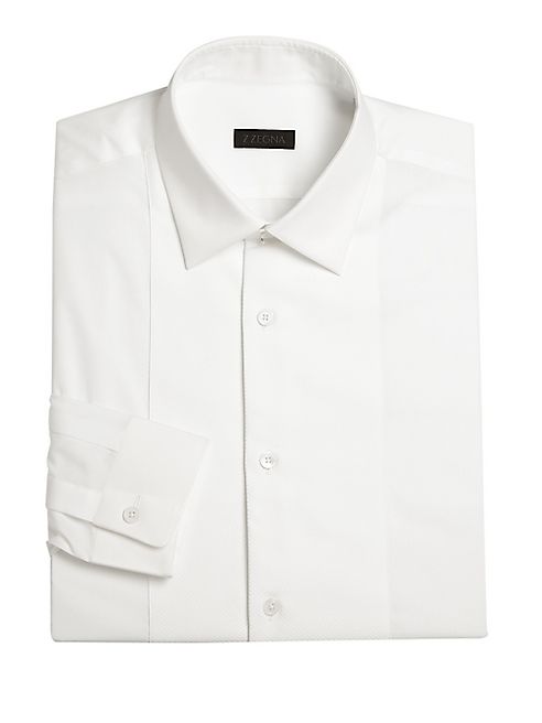 Z Zegna - Slim-Fit Tuxedo Shirt