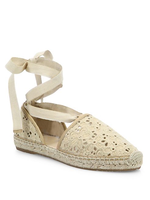 Jimmy Choo - Dolphin Lace-Up Espadrille Flats