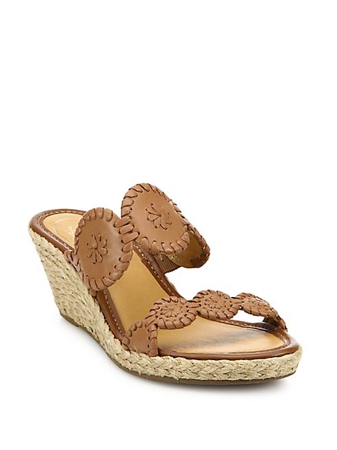 Jack Rogers - Shelby Whipstitched Leather Sandals