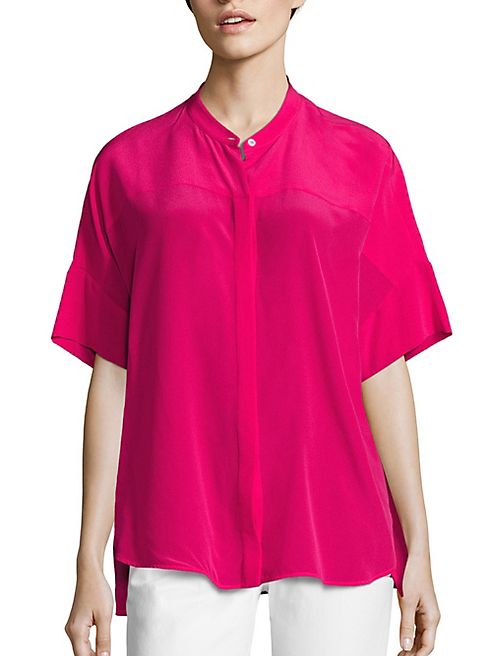 Piazza Sempione - Silk Button Front Shirt