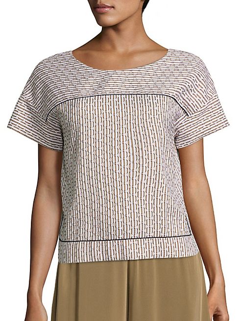 Piazza Sempione - Dot Striped Top