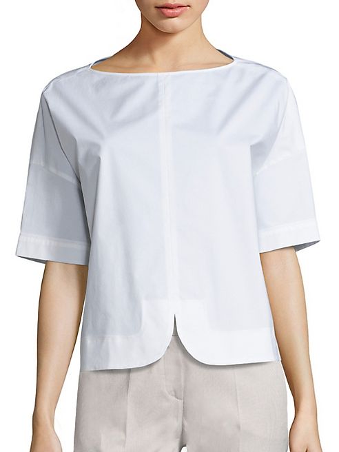 Piazza Sempione - Short-Sleeve Cotton Top