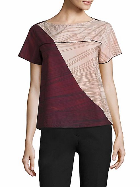 Piazza Sempione - Colorblock Cotton Top