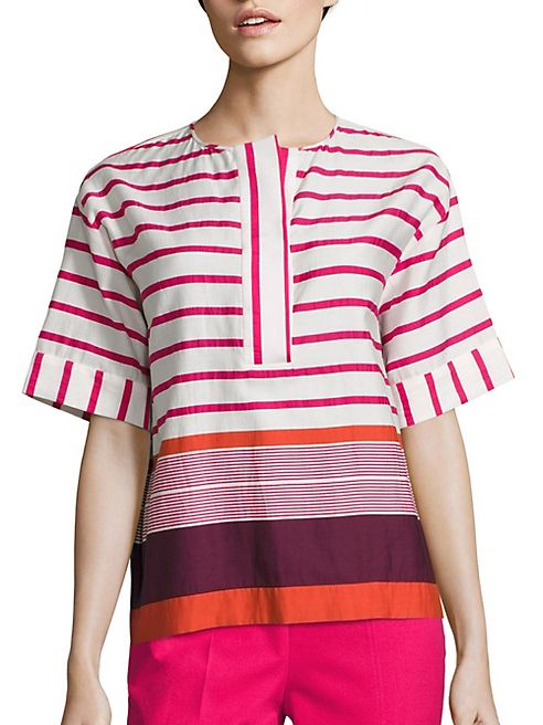 Piazza Sempione - Striped Cotton Top