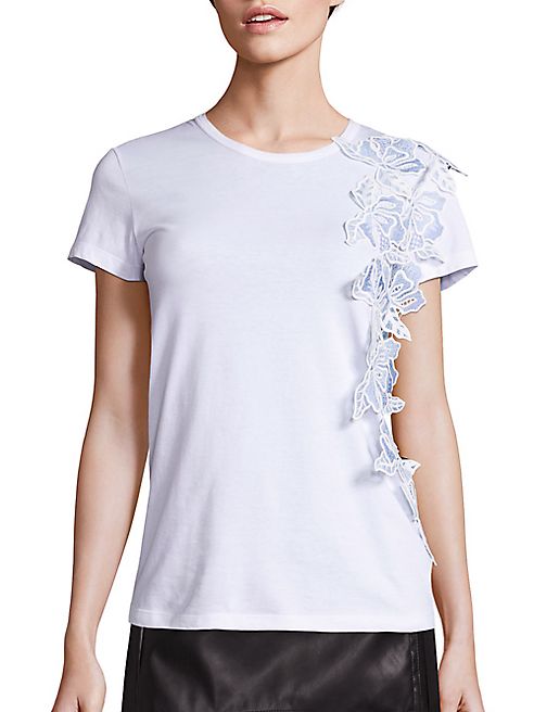 NO. 21 - Floral Applique Tee