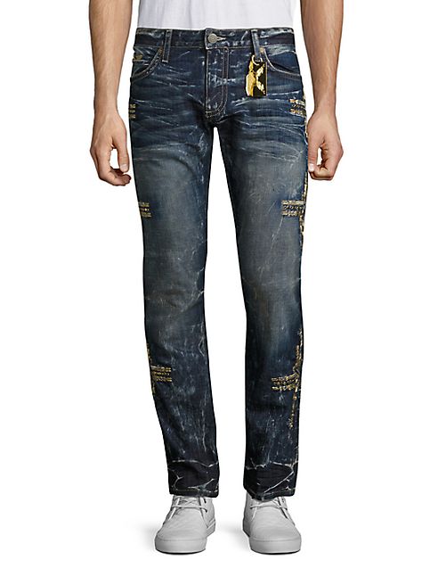 Robin's Jeans - Embroidered Straight-Fit Jeans