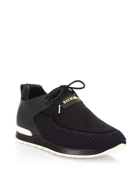 Balmain - Quilted Slip-On Sneakers