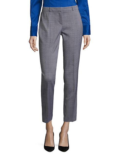 BOSS - Tiluna Cropped Virgin Wool Blend Trousers