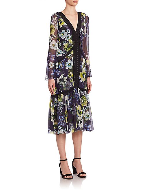 Erdem - Makayla Floral Midi Dress