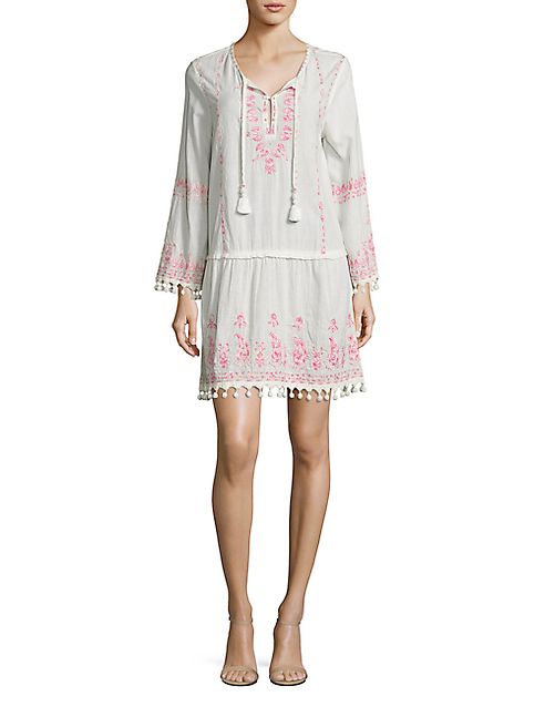 Calypso St. Barth - Roblia Embroidered Tassel Dress