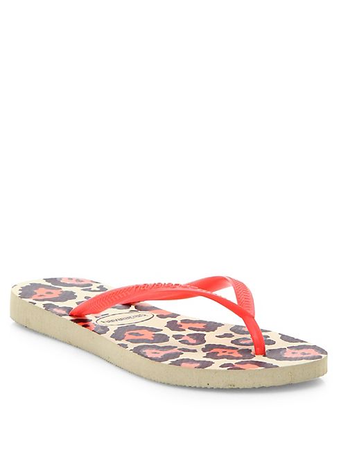 Havaianas - Slim Animal-Print Flip Flops