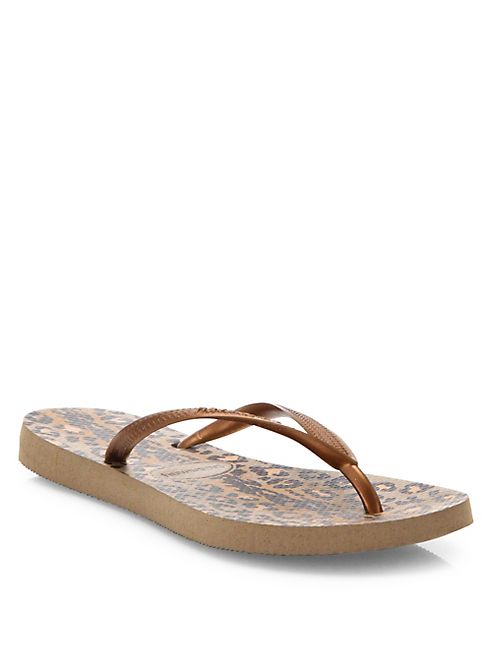 Havaianas - Slim Animal-Print Flip Flops