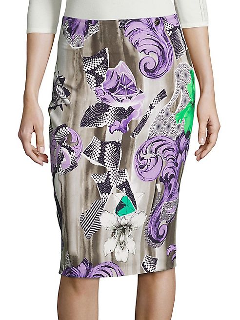 Versace Collection - Printed Pencil Skirt