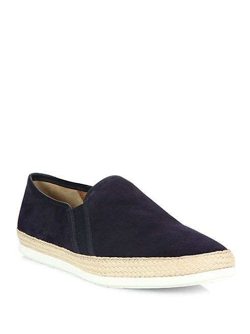 Vince - Espadrille Suede Slip-On Sneakers