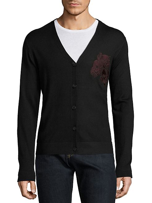 The Kooples - Merino Skull Embroidery Sweater