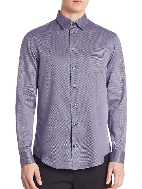 Armani Collezioni - Micro-Square Regular Fit Shirt