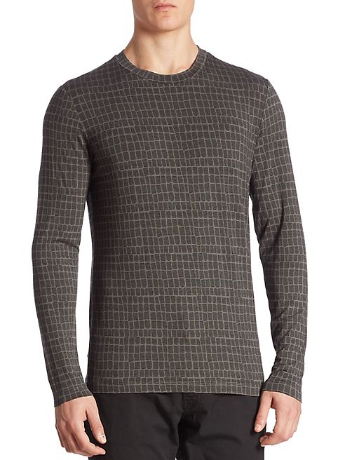 Armani Collezioni - Caiman Print Long Sleeve Tee