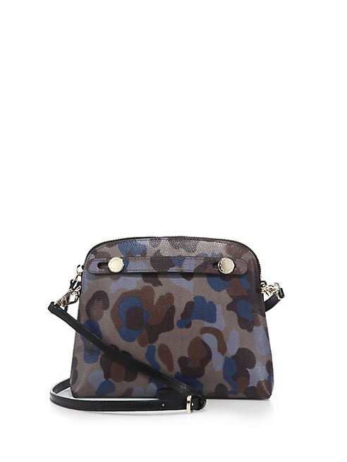 Furla - Piper XL Camo-Print Leather Crossbody Bag