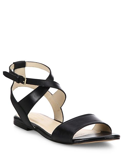 Cole Haan - Fenley Leather Ankle-Wrap Sandals