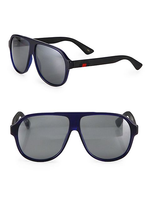 Gucci - 59MM Pilot Sunglasses