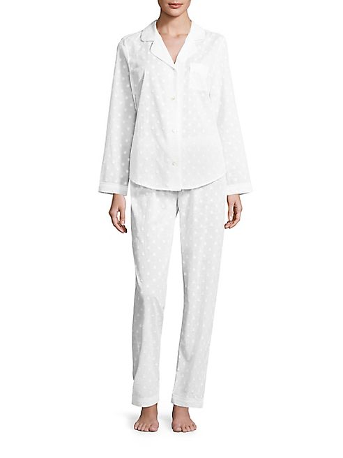 Saks Fifth Avenue Collection - Dotted Jacquard Pajamas