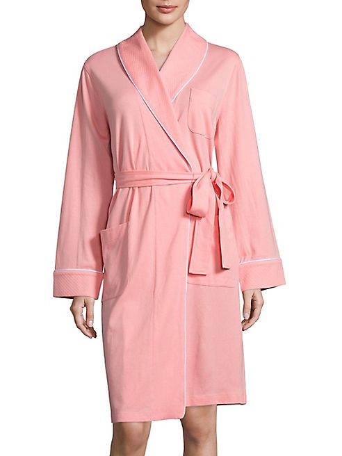 Saks Fifth Avenue Collection - Diamond Quilted Interlock Robe