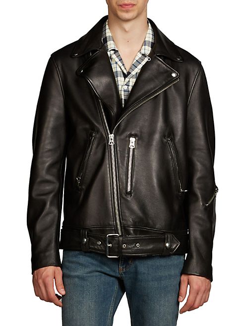 Acne Studios - Nate Clean Lamb Leather Moto Jacket