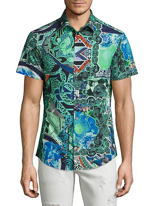 Versace Jeans - Abstract Printed Woven Shirt