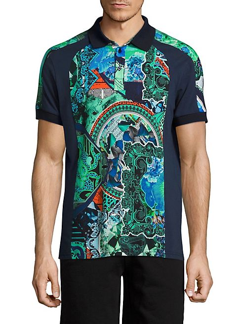 Versace Jeans - Galactic Patterned Polo