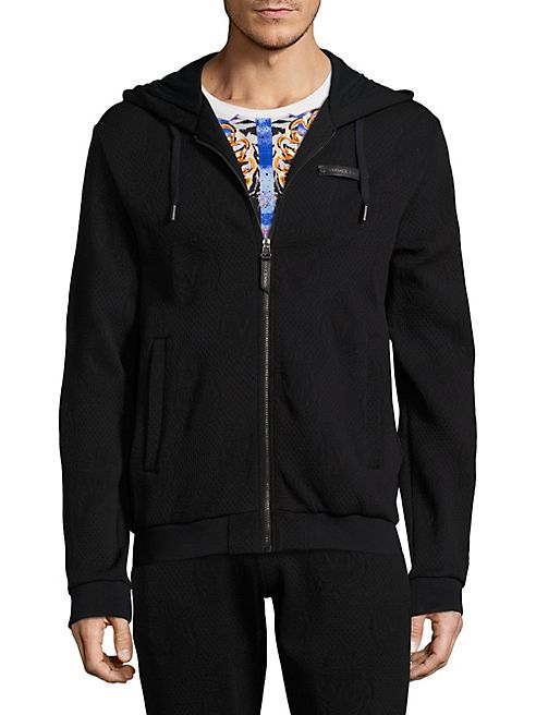 Versace Jeans - Embossed Hooded Sweatshirt