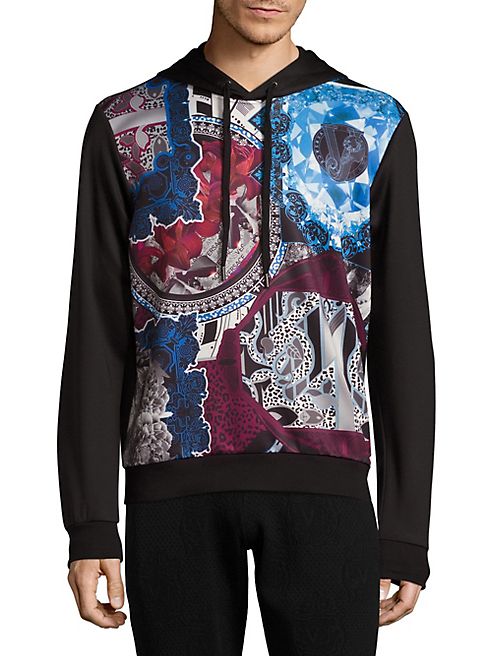 Versace Jeans - Graphic Printed Hooded Sweatshirt