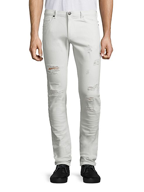 Versace Jeans - Distressed Slim-Fit Jeans