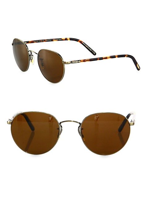 Oliver Peoples - Hassett 52MM Round Sunglasses