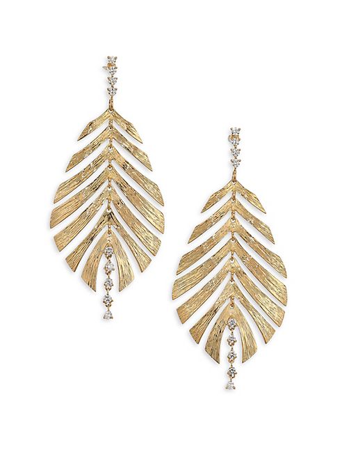 Hueb - Bahia Diamond & 18K Yellow Gold Drop Earrings