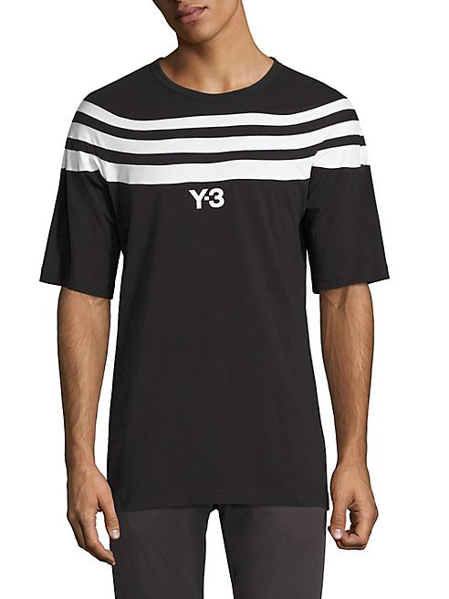 Y-3 - Short Sleeve Stripe Tee