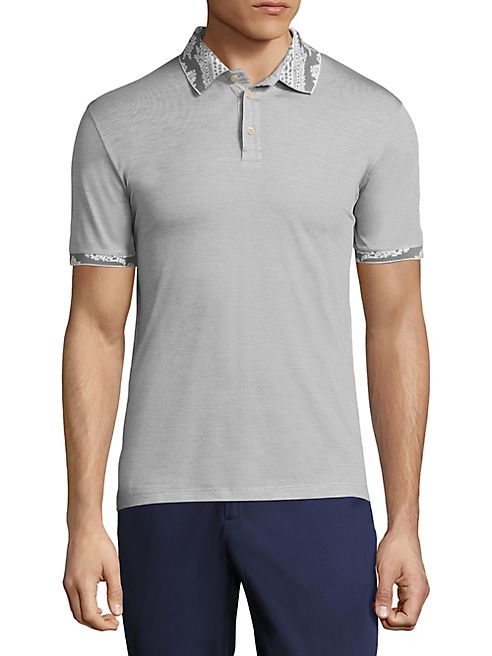 Etro - Printed Collar Polo