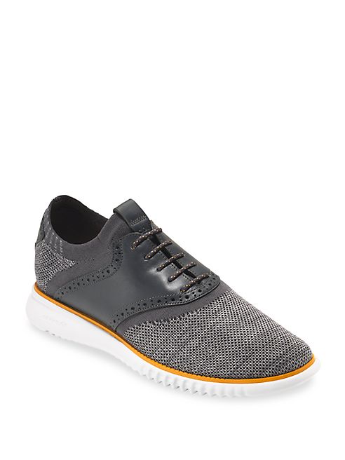 Cole Haan - 2.ZeroGrand Packable Saddle Knit Oxfords