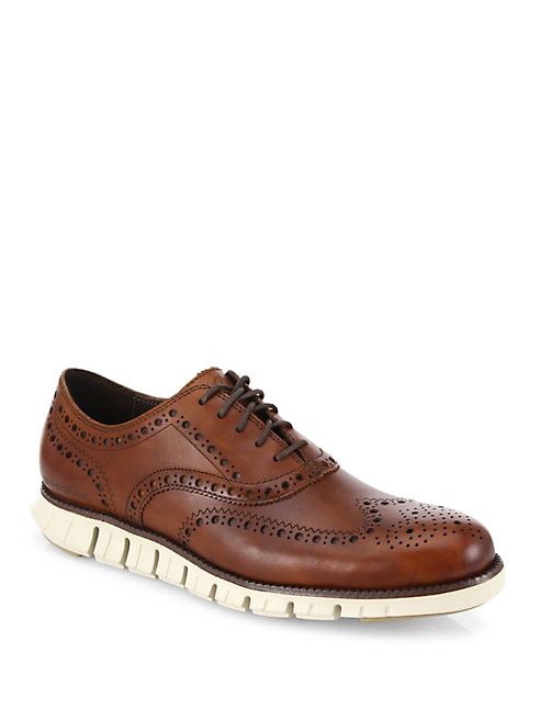 Cole Haan - Zerogrand Wingtip Leather Oxfords